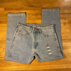 NWT Levi’s 505 Regular 32x29 light wash denim